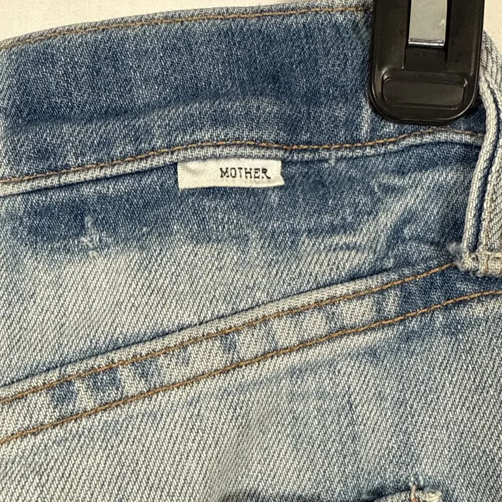 Mother Superior The Tomcat Jeans Size 25 Distressed Button Fly In The Confession